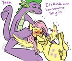  anus balls blush cartoonlion collar cutie_mark dragon dream duo equine feral fluttershy_(mlp) friendship_is_magic green_eyes hair handjob herm horse horsecock intersex male mammal my_little_pony pegasus penis pink_hair pony pussy scalie spike_(mlp) suo wings 