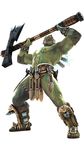  absurdres astaroth_(sc) astaroth_(soulcalibur) axe golem green_skin highres male male_focus pteruges solo soul_calibur soulcalibur_v weapon 