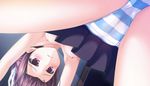  blush breasts brown_hair cameltoe game_cg nipples no_bra panties sinclient striped_panties tagme_(artist) underwear yanasa_mai 