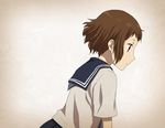  brown_hair hyouka ibara_mayaka pink_eyes rito453 school_uniform serafuku solo 