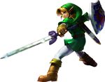  1boy highres link male male_focus official_art shield solo soul_calibur soul_calibur_ii soulcalibur_ii sword the_legend_of_zelda weapon 