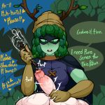  &lt;3 2018 5_fingers adventure_time antlers begging breasts cartoon_network clothed clothed/nude clothed_female_nude_male clothing cock_and_ball_torture dialogue digital_media_(artwork) domination duo english_text ent erection faceless_male female female_domination finn_the_human flora_fauna gloves green_eyes green_skin half-closed_eyes hi_res horn human humanoid huntress_wizard leaf_hair light_skin m0n1e male male/female mammal not_furry nude penetration penis plant precum text uncut urethral urethral_penetration wand 