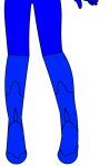  1girl blue_footwear boots gloves glowing non-web_source original purple_heart_(neptunia) space standing 