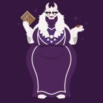 3_toes anthro belly big_breasts book boss_monster_(undertale) breasts clothing dress eyelashes fangs feet female fur gastropod hi_res horn huge_breasts long_ears long_eyelashes mammal mollusk naycelium purple_eyes snail solo sweater teeth toes topwear toriel turtleneck undertale_(series) white_body white_fur wide_hips