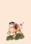  animal_focus artist_name commentary_request dedenne highres long_hair mouse no_humans on_grass pokemon pokemon_(creature) purple_hair raikou red_eyes sabretooth_tiger simple_background tail twitter_username white_background zozozoshion 