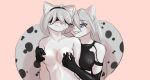 2a 2b anthro barsik breasts canid canine duo felid feline female female/female hi_res lesbian_couple mammal nier_automata platinumgames raccoon_dog softspecies tanuki