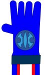  1girl blue_gloves emblem gloves long_sleeves non-web_source original purple_heart_(neptunia) space 
