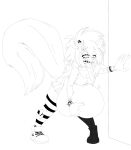 absurd_res after_vore alternative_fashion anthro belly big_belly female hi_res jaxbeef mammal mephitid oral_vore same_size_vore scene_(fashion) skunk solo vore