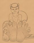 5_toes amber_(orgunis) barefoot clothing curling_toes feet female flip_flops footwear hi_res humanoid_feet looking_at_viewer mammal nails orgunis plantigrade rodent sandals sciurid shirt sitting sketch soles solo spread_toes toenails toes topwear tree_squirrel wrinkled_feet wrinkles