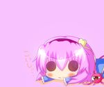  1girl black_eyes chibi female hairband heart komeiji_satori noiz open_mouth pink_hair pixiv_thumbnail short_hair simple_background tears third_eye touhou 