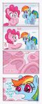 absurd_res blue_body blue_eyes comic dialogue duo earth_pony english_text equid equine eyebrows eyelashes female feral flying friendship_is_magic hair hasbro hi_res hooves horse mammal multicolored_hair multicolored_tail my_little_pony mythological_creature mythological_equine mythology open_mouth pabbley pegasus pink_hair pink_tail pinkie_pie_(mlp) pony purple_eyes quadruped rainbow_dash_(mlp) rainbow_hair rainbow_tail signature tail talking_feral teeth text tongue wings