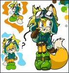  blonde_hair blue_eyes canine emerald-physics eyewear fox glasses hair male mammal smile solo whiskers 