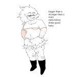 arm_hair belly body_hair bottomwear bullying clothing crop_top female human leg_hair mammal musk overweight shirt shorts sleepygirlthing slightly_chubby solo steph_(sleepygirlthing) thick_thighs topwear undercut