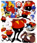  1girl 4boys absurdres bald bendedede black_sclera cleaning_glasses collage colored_sclera commentary dr._eggman english_commentary facial_hair furry furry_male glasses gloves highres knuckles_the_echidna metal_sonic multiple_boys mustache non-humanoid_robot red_eyes robot robot_animal sage_(sonic) simple_background sonic_(series) sonic_frontiers sonic_the_hedgehog sonic_the_hedgehog_(classic) unworn_eyewear white_background white_gloves 