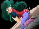  ass ayanokouji_rem buttjob cristo cum cum_on_ass cum_on_clothes dream_hunter_rem green_hair looking_back penis pixiv_thumbnail resized rubbing 