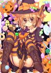  halloween megane pantsu thighhighs witch zazazazazazawa 