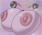 absurd_res ahegao anthro arthropod big_breasts box_of_chocolates breast_expansion breasts candy charlotte_(moonlitesau) chocolate dessert duo english_text expansion female food generation_3_pokemon green_hair hair hi_res huge_breasts huge_filesize huge_thighs hyper hyper_breasts hyper_thighs insect intergalactic_macro kirlia lepidopteran looking_pleasured macro moonlitesau moth nintendo nipples offscreen_character pokemon pokemon_(species) reality smug text thick_thighs white_body