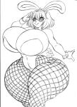 2024 absurd_res anthro big_breasts black_and_white bracelet breasts bunny_costume camel_toe chochi cleavage cleavage_overflow clothed clothing costume female fishnet_clothing fishnet_legwear gesture graphite_(artwork) hair hi_res huge_breasts huge_thighs hyper hyper_hips hyper_thighs hypnotic_eyes jewelry lagomorph legwear leotard leporid mammal monochrome pencil_(artwork) rabbit salute sketch smile solo spiked_bracelet spiked_hairband spikes thick_thighs traditional_media_(artwork) wide_hips