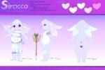  4_ears absurd_res anthro curtains female head_tuft heart_symbol hi_res multi_ear navel peridot_orb plushcrochet purple_eyes scepter seraphie short_tail sirocco_zephyrine solo tail tuft wings 