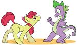 apple_bloom_(mlp) butt cub dragon duo equine estrus fangs female feral friendship_is_magic fur hair horse imminent_rape in_heat interspecies invalid_color invalid_tag male mammal my_little_pony nervous ocrap plain_background pony purple purple_scales rannva red_hair scalie seductive smile spike_(mlp) standing straight transparent_background yellow_fur young 