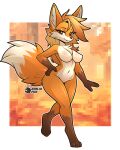 2024 4:5 4_fingers anthro bent_arm big_tail border breasts canid canine cheek_tuft chest_tuft curvy_figure digital_media_(artwork) digitigrade dipstick_ears dipstick_tail ear_markings ears_up eyelashes eyeliner facial_tuft featureless_breasts female fingers fluffy fluffy_tail fox fox_(minecraft) fur grin hand_on_butt hand_on_hip hanging_breasts heart_eyes heart_symbol hi_res makeup mammal markings medium_breasts microsoft minecraft mojang mostly_nude multicolored_ears nude nude_female open_mouth open_smile orange_body paws pupils raised_tail red_fox signature simple_background small_waist smile solo standing tail tail_markings thick_eyelashes thick_thighs thin_eyebrows true_fox tuft undercut white_border wide_hips xbox_game_studios zerlix_fox