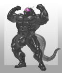 2024 2_horns anthro biped chastity_cage chastity_device dragon griffin_(awpdragon) hi_res horn hypnosis hypnotic_visor luke_c419 male mind_control muscular muscular_anthro muscular_male muscular_sub mythological_creature mythological_scalie mythology scalie solo standing submissive submissive_anthro submissive_male