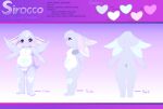  4_ears absurd_res anthro breasts curvy_figure female head_tuft heart_symbol hi_res multi_ear navel nude plushcrochet purple_eyes seraphie short_tail sirocco_zephyrine solo tail tuft wings 