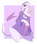 anthro biped breasts cleavage clothed clothing female fur generation_5_pokemon hi_res looking_at_viewer mienshao mysticwaffle032 nintendo pokemon pokemon_(species) smile solo tail white_body white_fur