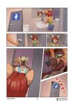 anthro bathroom canid canine canis cuckold deer domestic_dog duo english_text female german_shepherd herding_dog hi_res male male/female mammal metric_fox pastoral_dog public_restroom text