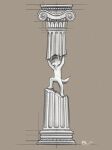 ambiguous_gender ambiguous_species anthro bruno_borker hi_res holding_object lifting_object pillar rome sculpture simple_background solo structure