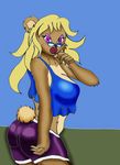  2 art blackwind_zero breasts candy fan female lollipop mammal mastergodai outfit piece side side_view view 