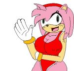 accessory amy_rose big_breasts breasts cleavage clothed clothing eulipotyphlan female fur gloves green_eyes hair handwear headband hedgehog looking_at_viewer low_res mammal nipples open_mouth pink_body pink_fur sega seth65 short_hair smile solo sonic_the_hedgehog_(series) spazkidwatcher swimwear