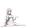  bicolored_eyes breasts k_(anime) navel neko_(k) nude shirt vector white 