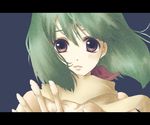  blush green_hair macross macross_frontier ranka_lee red_eyes short_hair solo yuuna_katsumi 