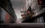  china city cityscape ghost_in_the_shell graffiti morbid no_humans road scenery street vanishing_point wallpaper 