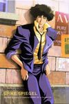  artist_request cowboy_bebop male_focus necktie poster_(object) scan solo spike_spiegel window 