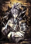  bad_id bad_pixiv_id banpai_akira headset kamui_gakupo long_hair male_focus purple_hair solo sword vocaloid weapon 
