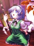  ghost hitodama konpaku_youmu konpaku_youmu_(ghost) mo-ai ribbon short_hair silver_hair solo touhou 