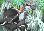 aa_satoshi animal fang forest imp link link_(wolf) midna nature pointy_ears the_legend_of_zelda the_legend_of_zelda:_twilight_princess wolf 