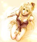  :o artist_request bare_legs bare_shoulders blonde_hair breasts brown_eyes cleavage collarbone downblouse final_fantasy final_fantasy_iv frills leg_garter long_hair looking_at_viewer lowres medium_breasts parted_lips rosa_farrell seiza sitting solo very_long_hair 