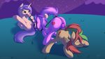  blowsy bondage bound bridle cum cutie_mark equine female feral group group_sex hi_res horn male mammal my_little_pony night original_character outside pegasus penetration penis pussy pussy_juice sex skipsy skipsy_(character) straight succy sweet_strokes threesome unicorn wings 