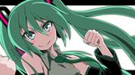  bad_id bad_pixiv_id green_eyes green_hair hatsune_miku highres long_hair necktie panikuru_yuuto solo twintails vocaloid 