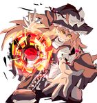  adnod bad_id bad_pixiv_id hat kirisame_marisa long_hair smile solo touhou transparent_background witch_hat yellow_eyes 