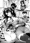  cleavage erect_nipples monochrome pyon-kti tagme thighhighs 