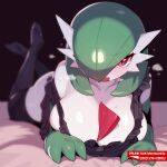 big_breasts breasts drunk_oak female gardevoir generation_3_pokemon hi_res humanoid nintendo not_furry pokemon pokemon_(species) red_eyes solo white_body