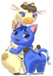  animal_crossing big_butt blush butt cat duo feline female giraffe gracie_(animal_crossing) lesbian mammal nintendo pdxyz rosie rosie_(animal_crossing) v-string video_games wide_hips 