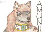  ambiguous_gender amun_kalfani_2 collar egyptain egyptian jt plain_background striped_hyena white_background 