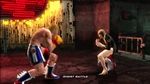  1boy 1girl 3d animated animated_gif anna_williams blonde_hair boxing_gloves femdom fighting high_heels kick kicking lowres reverse_ryona shirtless shoes short_hair steve_fox tekken tekken_6 