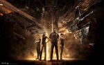  2boys 2girls 3d advanced_ship_(eve_online) arm_tattoo asian attack_ship_(eve_online) autodesk_3ds_max_(medium) bare_arms bare_shoulders battlecruiser_(eve_online) battleship_(eve_online) belt black_belt black_footwear black_hair black_pants black_shirt black_tank_top boots breasts brown_hair brown_pants brown_theme building capital_ship_(eve_online) carrier carrier_(eve_online) combat_ship_(eve_online) commentary company_logo company_name copyright_name dark-skinned_female dark-skinned_male dark_skin dated destroyer_(eve_online) dreadnought_(eve_online) electronic_warfare_ship_(eve_online) eve_online fleet flying full_body glowing heavy_fighter_(eve_online) hel_(eve_online) highres hurricane_(eve_online) jacket lips logo long_hair looking_at_viewer marauder_(eve_online) maya_(medium) medium_breasts military_vehicle multiple_boys multiple_girls naglfar_(eve_online) nebula nidhoggur_(eve_online) night night_sky nose official_art pants realistic reflective_floor scar scar_across_eye scar_on_face scenery science_fiction shirt short_hair short_sleeves shoulder_tattoo sky sleeveless spacecraft standing star_(sky) starfighter starry_sky super_capital_ship_(eve_online) supercarrier_(eve_online) support_ship_(eve_online) tank_top tattoo tech_2_ship_(eve_online) tempest_(eve_online) thrasher_(eve_online) thrusters undoz very_short_hair zbrush_(medium) 