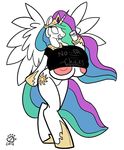  anthrofied areola badgerben big_breasts breasts equine female friendship_is_magic horn horse huge_breasts hyper hyper_breasts mammal my_little_pony nipples pony princess_celestia_(mlp) winged_unicorn wings 